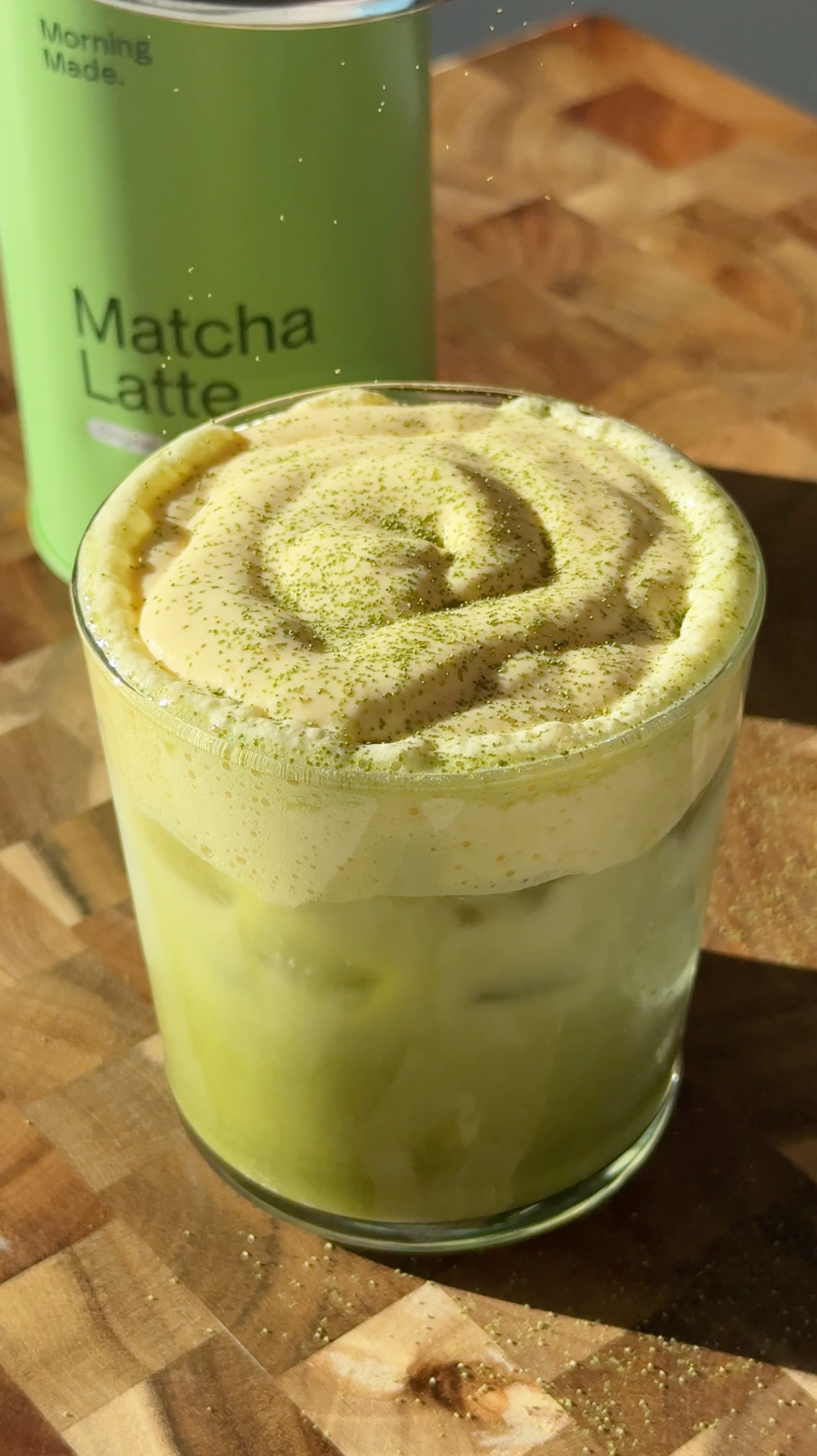 Mango Cold Foam Matcha Latte