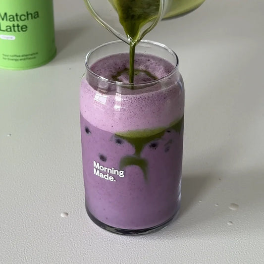 Iced Blueberry Matcha Latte