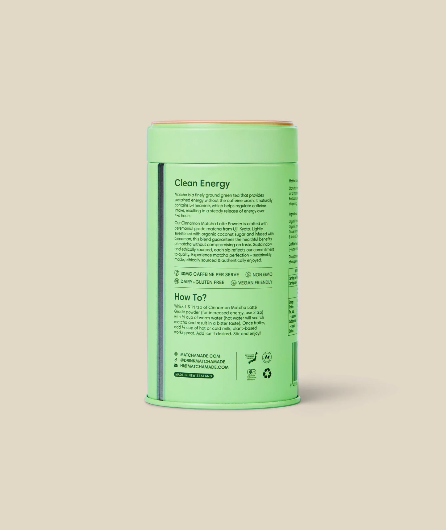 Cinnamon Matcha Latte