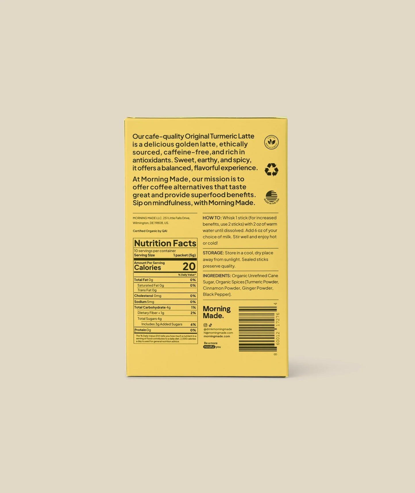 Original Turmeric Latte 20pk (10 Pack x 2)