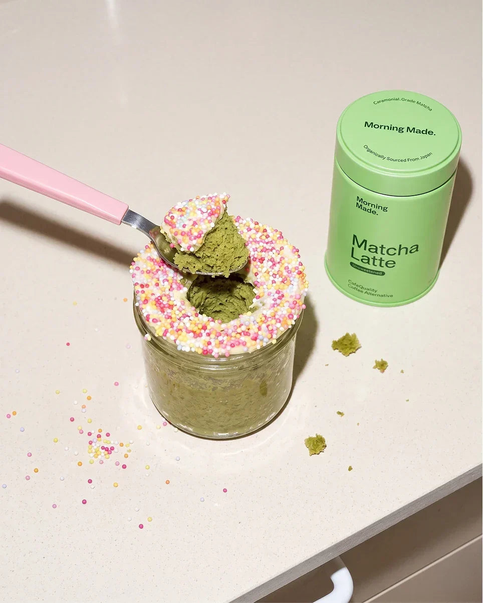 Viral Matcha Dot Cake