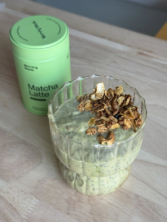 Protein Matcha Banana Pudding