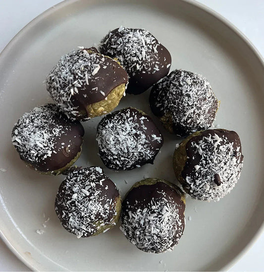 Coconut Matcha Protein Balls