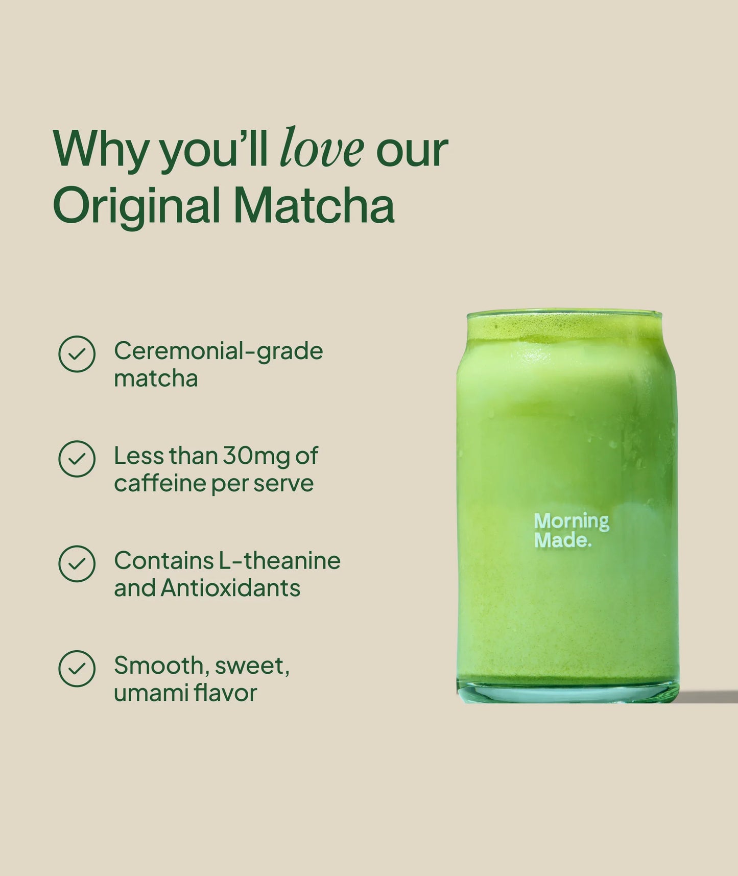 Ceremonial-Grade Matcha Latte Powder | Original Blend – Morning Made ...
