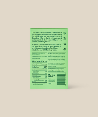 Strawberry Matcha Latte 20pk (10 Pack x 2)